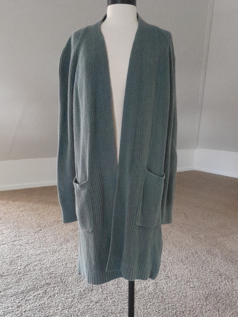 Lou & Grey Open-Front Ribbed Cardigan
